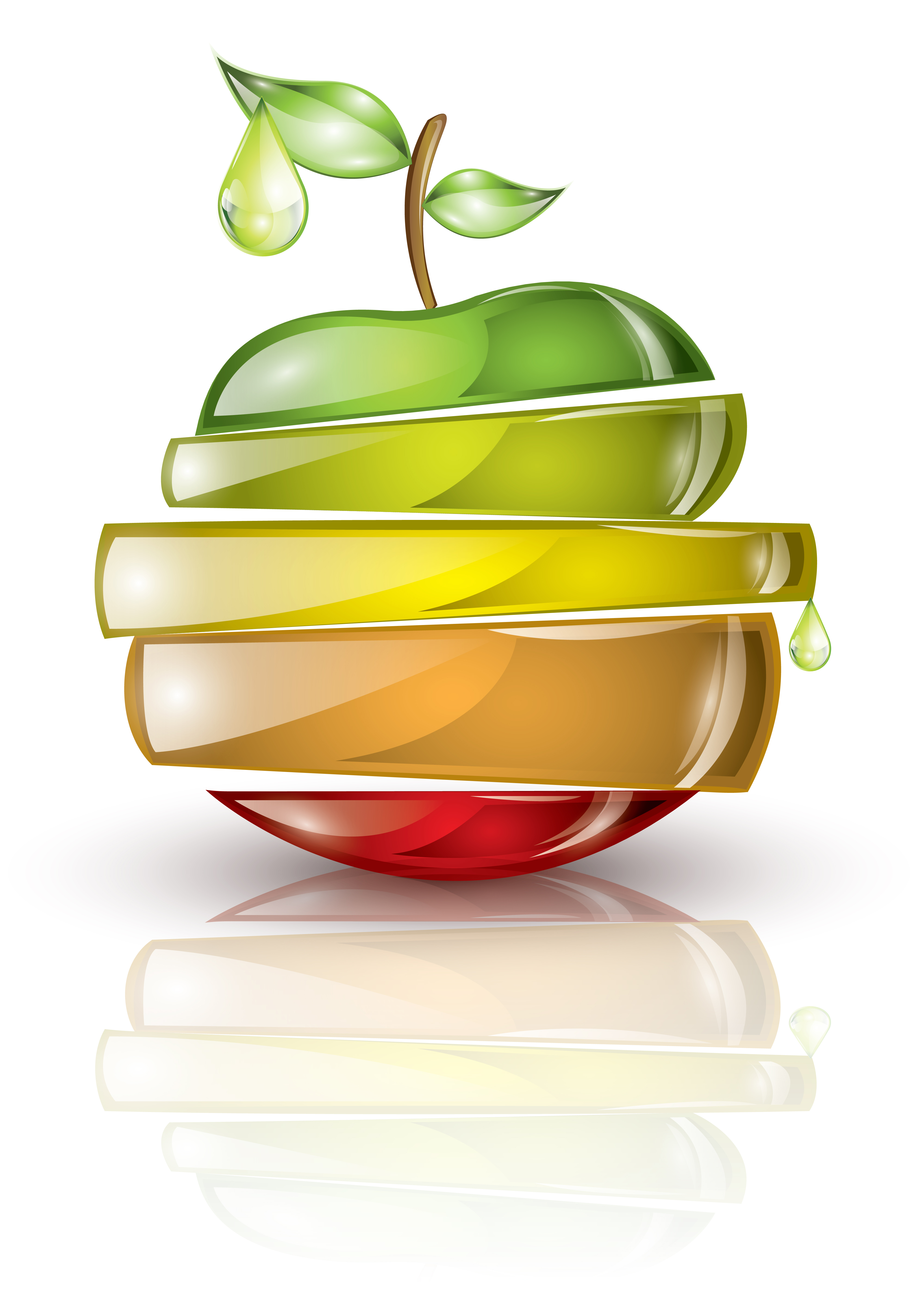 Stylised image of an apple